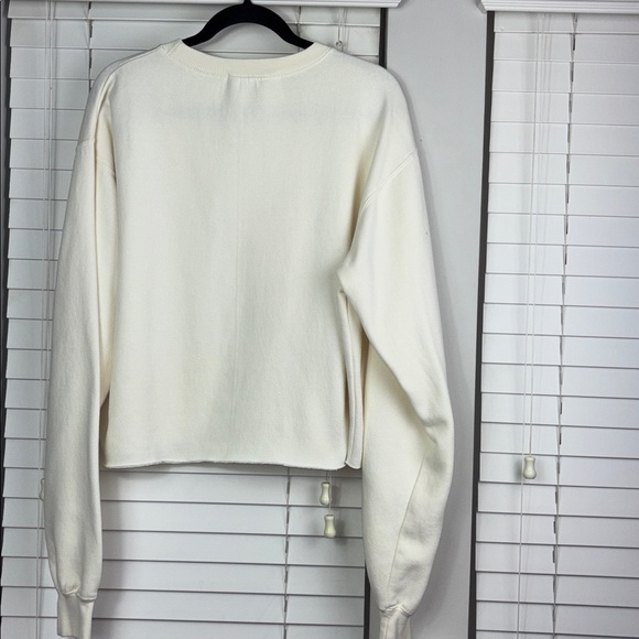 Audrey 3+1 Cream Sweatshirt with Pink California Print. OS - Picture 5 of 5